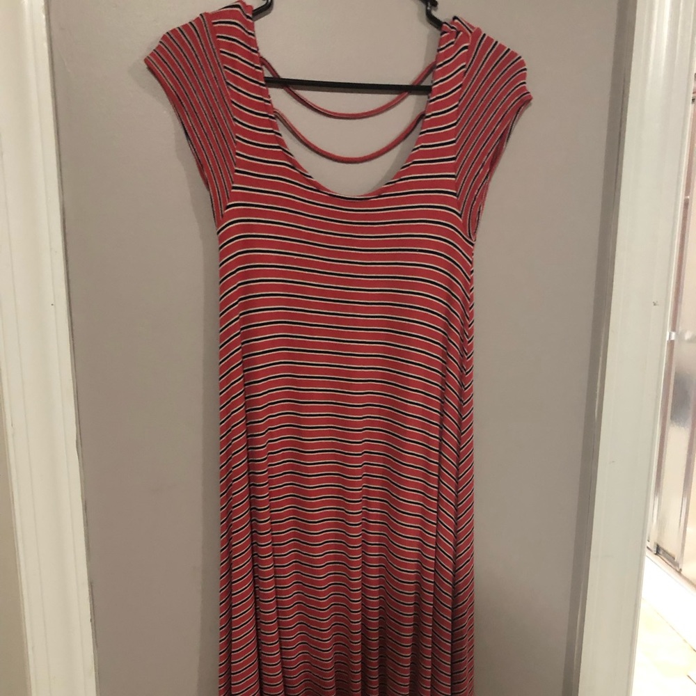 American Eagles striped red dress